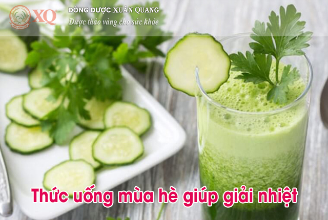 Thức uống mùa hè giúp giải nhiệt cơ thể.