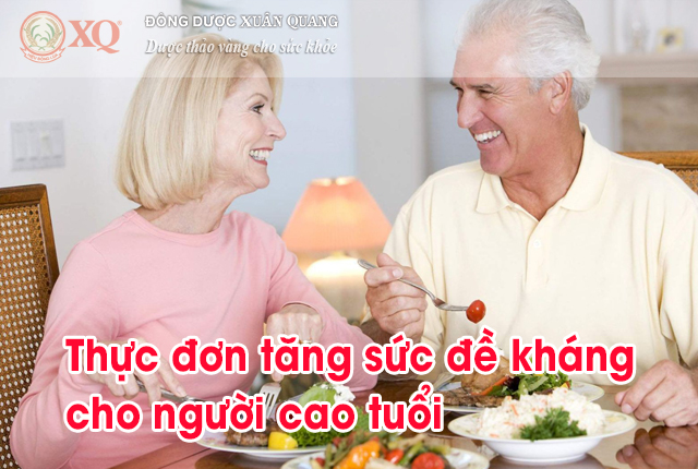 Thực đơn tăng sức đề kháng cho người cao tuổi