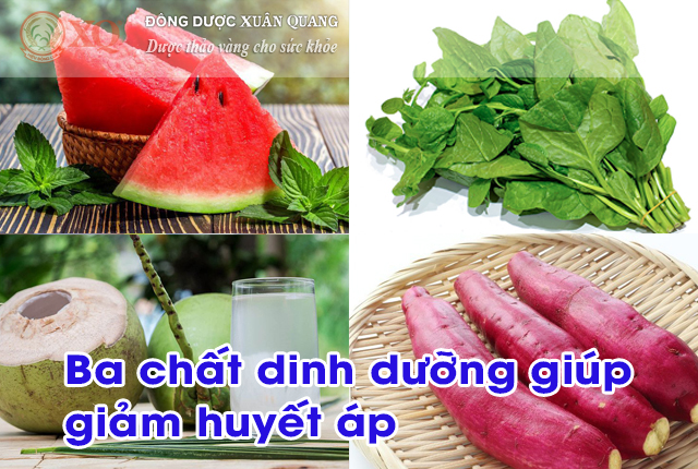 Ba chất dinh dưỡng giúp giảm huyết áp